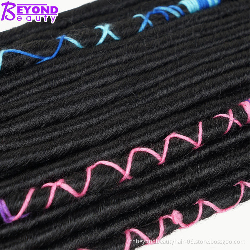 Afro twist hair braid Faux Locs Crochet Hair  Braiding Hair Extensions Black Fiber Box Braids